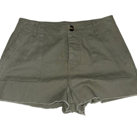 Forever 21 Womens Olive Green High-Waisted Shorts Size M - Picture 1 of 7